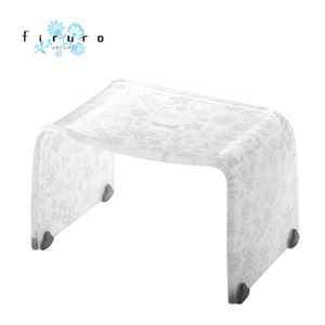 リス 風呂椅子 バスチェアー Mサイズ フィルロ フラワー ホワイト 商品画像
