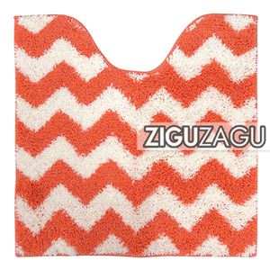 オカトー トイレマット 足元マット ZIGUZAGU オレンジ