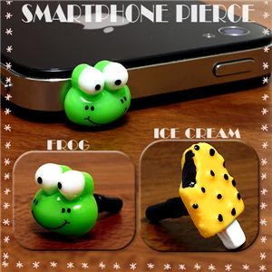 アイスクリーム＆カエルくんが新登場 iPhoneやスマホに／イヤホンジャック アイスクリーム 1点
