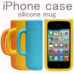 iPhoneが可愛いマグカップに変身 横置きOK！コードリールにも！アイフォンカバー イエロー 1点