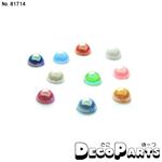 ABS樹脂 パール半球5mm 全10色 1袋500入り グリーン