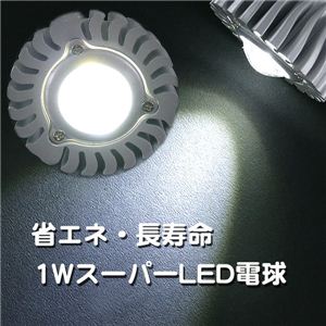 節電！消費電力少なくエコで経済的！ スーパーLED電球アルミレンズ E17 白 E17 1点