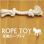わんちゃんも喜ぶ やわらかいロープ素材で安心 犬のおもちゃ ロープ 1個