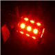 12V車用 高輝度SMD-LED採用 18連LEDダブル球 1157 各色（赤・黄） 赤／1157 1点 - 縮小画像1