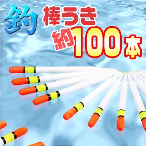 初心者、お子様に！シンプルで動きが見やすい！ 海釣り等に 棒ウキ約100本入り 釣具 1セット（約100本）