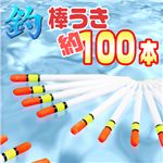 初心者、お子様に！シンプルで動きが見やすい！ 海釣り等に 棒ウキ約100本入り 釣具 1セット（約100本）