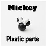 3Dミニーちゃん リボン付きツートンミッキー 6色【1袋／30入】 イェロー 【1袋／30入】