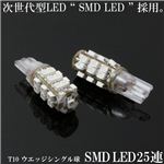 T10ウェッジ SMD LED25連シングル球2個セット テール・ウインカーランプ等に SMD25連 T10 青 2個セット 1点