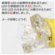 T5／ウェッジ 開花型超広角LED3連シングル球5個 メーター球などに LED3連 T5 赤 5個セット／1点 - 縮小画像5