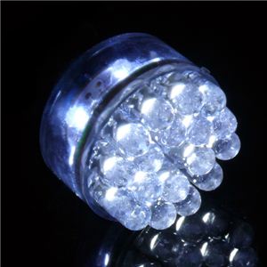 S25s／BA15s LED30連シングル球2個セット （白・青・赤・黄・緑） 白 1点