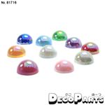 ABS樹脂 パール半球10mm 全10色 1袋100入り ブルー