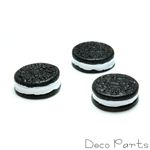 樹脂パーツ 黒チョコレートクッキー 【1袋／30入】 【1袋／30入】