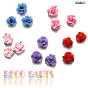 樹脂粘土素材 薔薇（バラ）15mm 全5色【1袋／30入】 レッド 【1袋／30入】