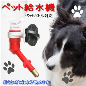 お手入れラクチン ペットボトルを取り付けるだけ ペット給水器 3色 色おまかせ 1点