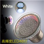 省エネ！節電対策に！お財布にも優しい 48灯電球／E26／寿命10万時間／LED照明 ホワイト