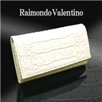 迫力のあるゴツゴツとした手触り。。クロコ型押し RaimondoValentino キーケース クリーム×白 1点 クリーム×白