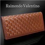 上品な編み込みメッシュ生地 Raimondo Valentino 長財布 各色 黒