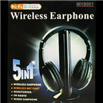 5in1 用途に合わせて使い方5タイプ！ワイヤレスヘッドホン 1セット