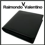 革のダイヤモンド 入手困難 高級RaimondoValentino馬革使用 二つ折り財布黒 1点