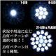 防災・アウトドア・夜釣りに 高輝度LED採用 LED21灯ヘッドライト 黒 1点 - 縮小画像6