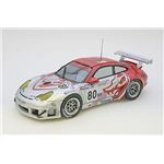 エブロ 1／43 フライング リザード ポルシェ911 GT3 RSR '05 ルマン シルバー／レッド