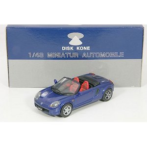 エブロ 1／43 トヨタ MR-S 赤バケット仕様 ディスクコーンパッケージ（ブルー）