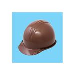ヒサシ付ヘルメット チョコ【使用区分】飛来落下物用・墜落時保護用・電気用 【5個セット】 BS-1P