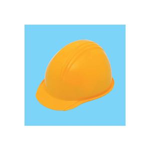 ヒサシ付ヘルメット イエロー【使用区分】飛来落下物用・墜落時保護用・電気用 【5個セット】 BS-1P