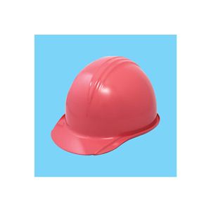 ヒサシ付ヘルメット ピンク・オレンジ【使用区分】飛来落下物用・墜落時保護用・電気用 【5個セット】 BS-1
