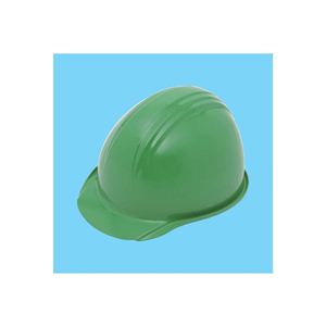 ヒサシ付ヘルメット グリーン【使用区分】飛来落下物用・墜落時保護用・電気用 【5個セット】 BS-1