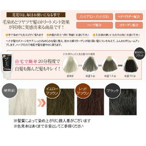 【白髪染め】花花り（はなはなり）　ヘアカラートリートメント　レッドブラウン