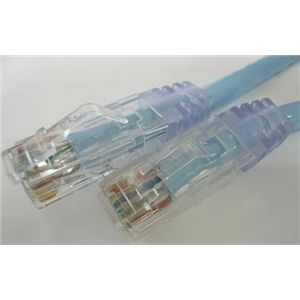 エイム電子 CAT6ケーブル 両端RJ45 単線 ストレート結線 30m (ライトブルー) C6S-SO-LB-30