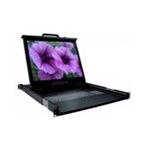 エイム電子 <KVMドロアー PSRシリーズ>15インチ LCDドロアー(シングルレール/奥行可変=54cm-100cm) PSR-15-JP