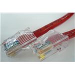 エイム電子 CAT5eケーブル 両端RJ45(PANDUIT) ブーツ無し 撚り線/ストレート結線 赤 35m C5ES-ST-RD-35P