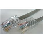 エイム電子 CAT5eケーブル 両端RJ45(PANDUIT) ブーツ無し 撚り線/クロス結線 グレー 45m C5EX-ST-GY-45P