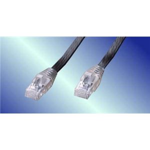 アクロス フラット カテゴリ5e LANケーブル(ストレート/5m/ブラック) ALT05BF