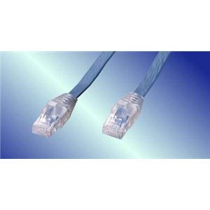 アクロス フラット カテゴリ5e LANケーブル(ストレート/5m/ブルー) ALT05BLF