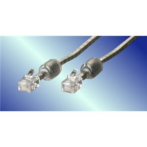 アクロス ADSL対応モジュラーケーブル0.5m(6極2芯ツイストシールド) AEM-05H