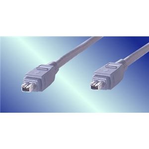 アクロス IEEE1394ケーブル 2m4P-4P グレー AIE893