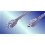 アクロス IEEE1394ケーブル 2m4P-4P グレー AIE893