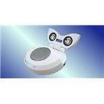 アクロス 2.1chマルティメディアスピーカー ホワイト USB電源供給 携帯用電源アダプタ付 AV-SPAD