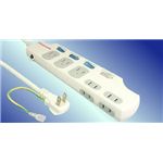 アクロス ACパワータップ3P3口独立SW4P4口 AT-52W