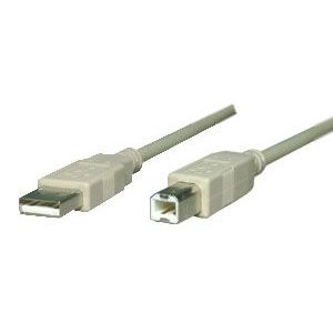 アクロス RoHS対応 USB2.0エコケーブル 5m アイボリー AEC-U5