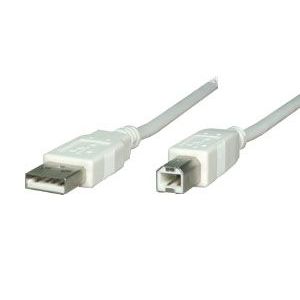 アクロス RoHS対応 USB2.0フラットエコケーブル 1m ホワイト AEC-UF1