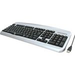 アクロス USBスクロールキーボード シルバー ASB-KYSK