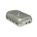 アクロス USB2.0 4ポートHUB ニッカド充電機能付 シルバー AHB-PCS