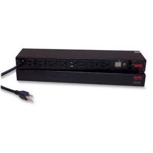 APC Switched Rack-Mount PDU(Input:NEMA L5-15P Output:(8)NEMA 5-15R 1Uタイプ/ラック搭載可否要確認) AP7900