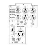 APC Backplate Kit w/(6)5-15R (1)L5-30R for SUA2200/SUA3000 SUA027
