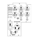 APC Backplate Kit w/(4)5-15R (2)5-20R (1)L5-20R for SUA2200/SUA3000 SUA029