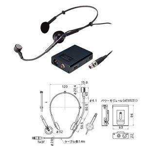 オーディオテクニカ ヘッドウオーン マイクロフォン ATM75